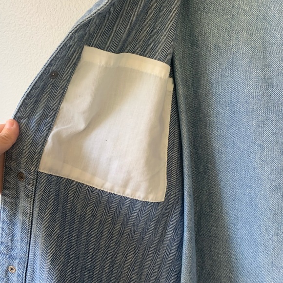 Brixton men’s chore coat sz L, love it for women too, worn once for photoshoot - Picture 5 of 10